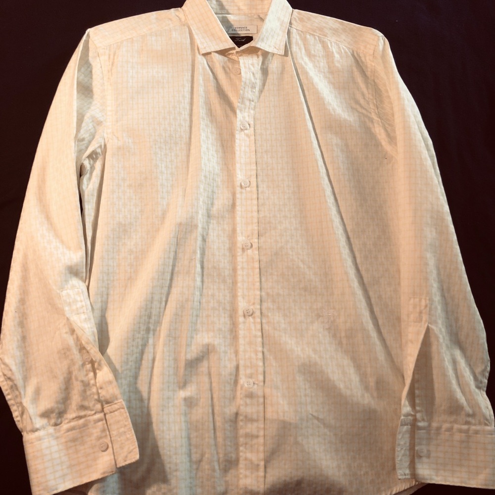 VERSACE MEN’S YELLOW SHIRT NEVER WORN SIZE 41 l